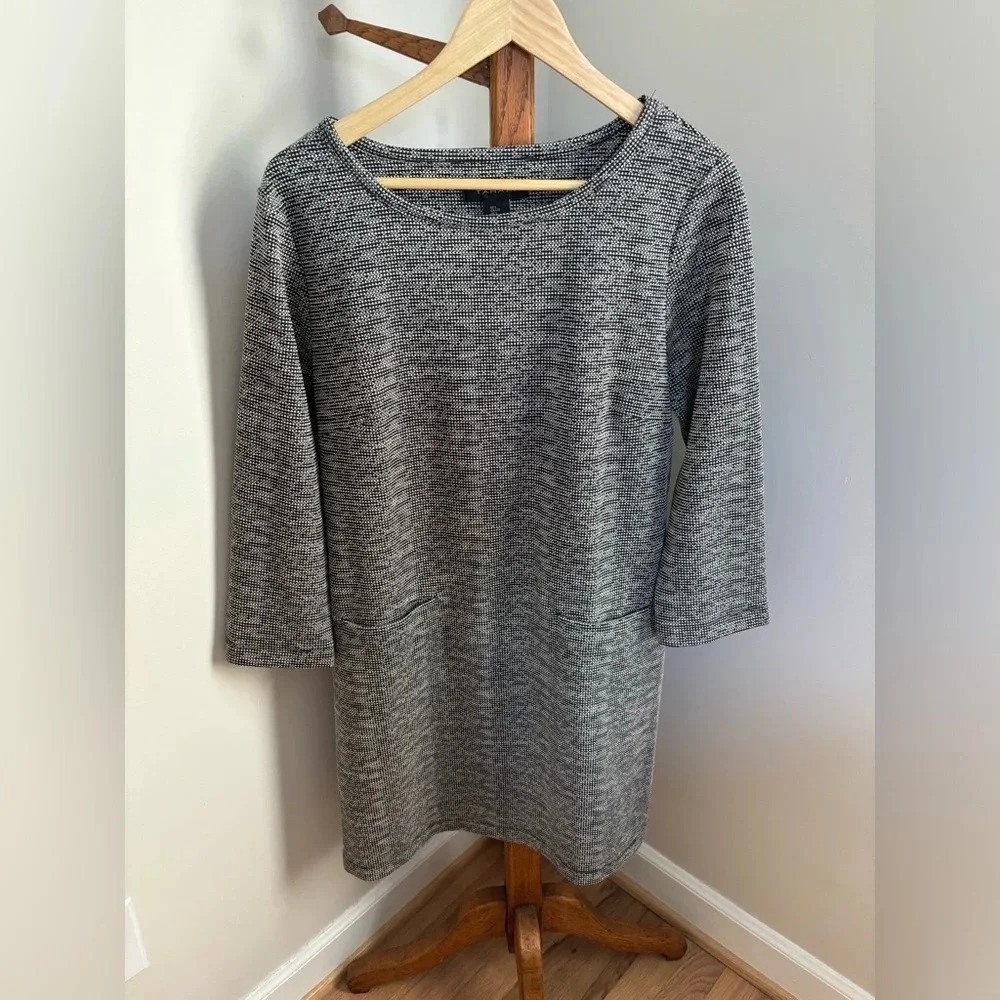 Tahari Large Long Sleeve Cotton Blend Dress